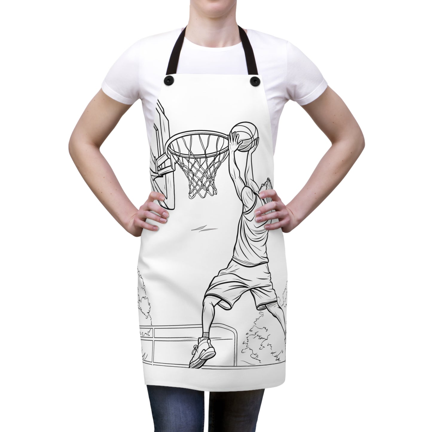 Apron Coloring Kit with 10 Fabric Markers - Slam Dunk