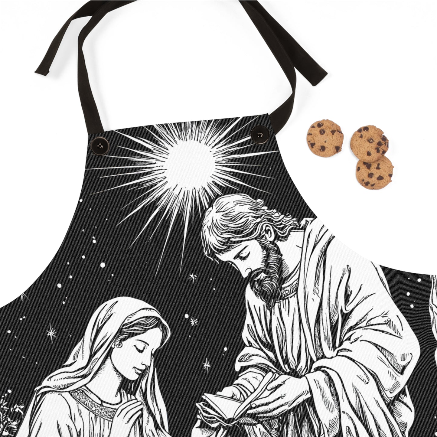 Apron Coloring Kit with 10 Fabric Markers - Nativity Scene