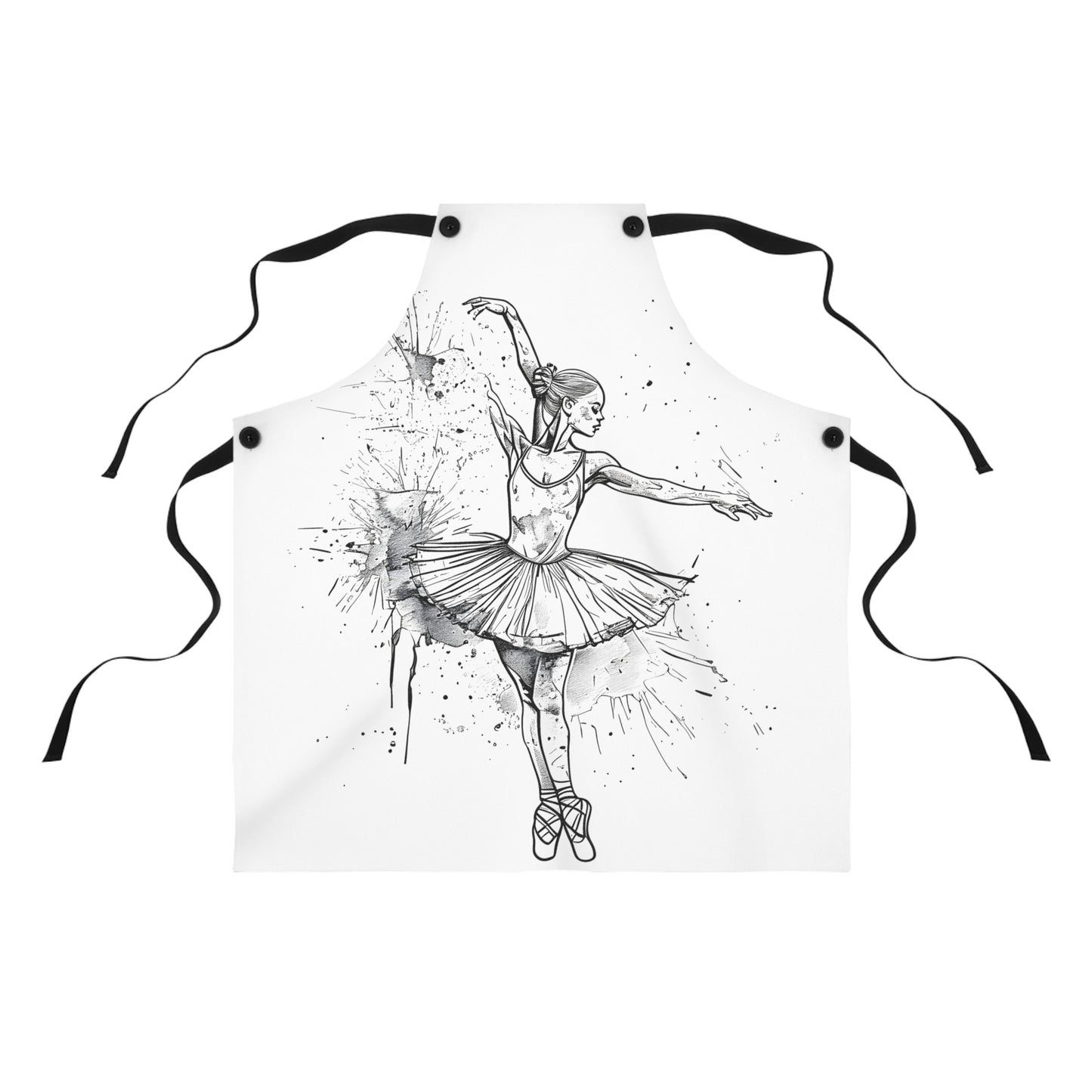 Apron Coloring Kit with 10 Fabric Markers - Ballet