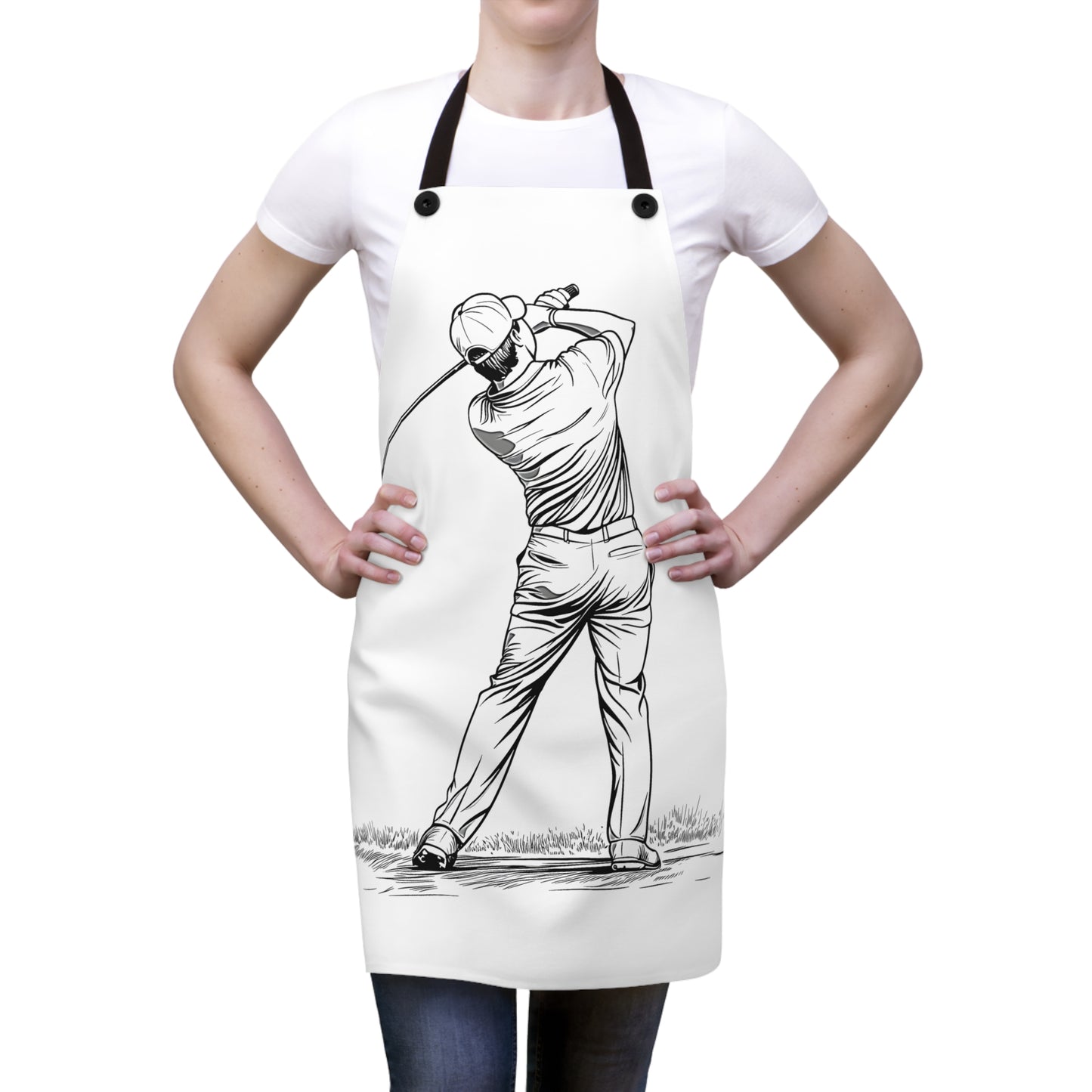 Apron Coloring Kit with 10 Fabric Markers - Golf