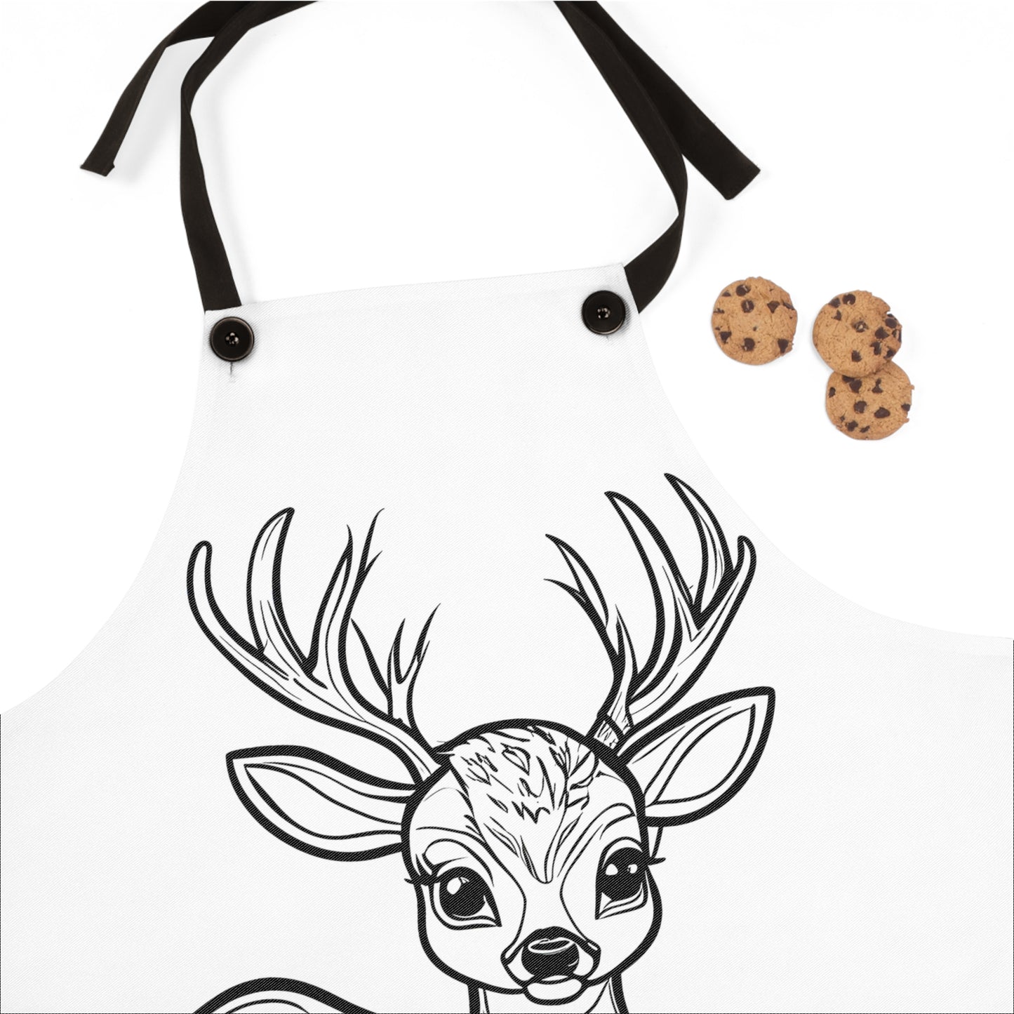 Apron Coloring Kit with 10 Fabric Markers - Deer