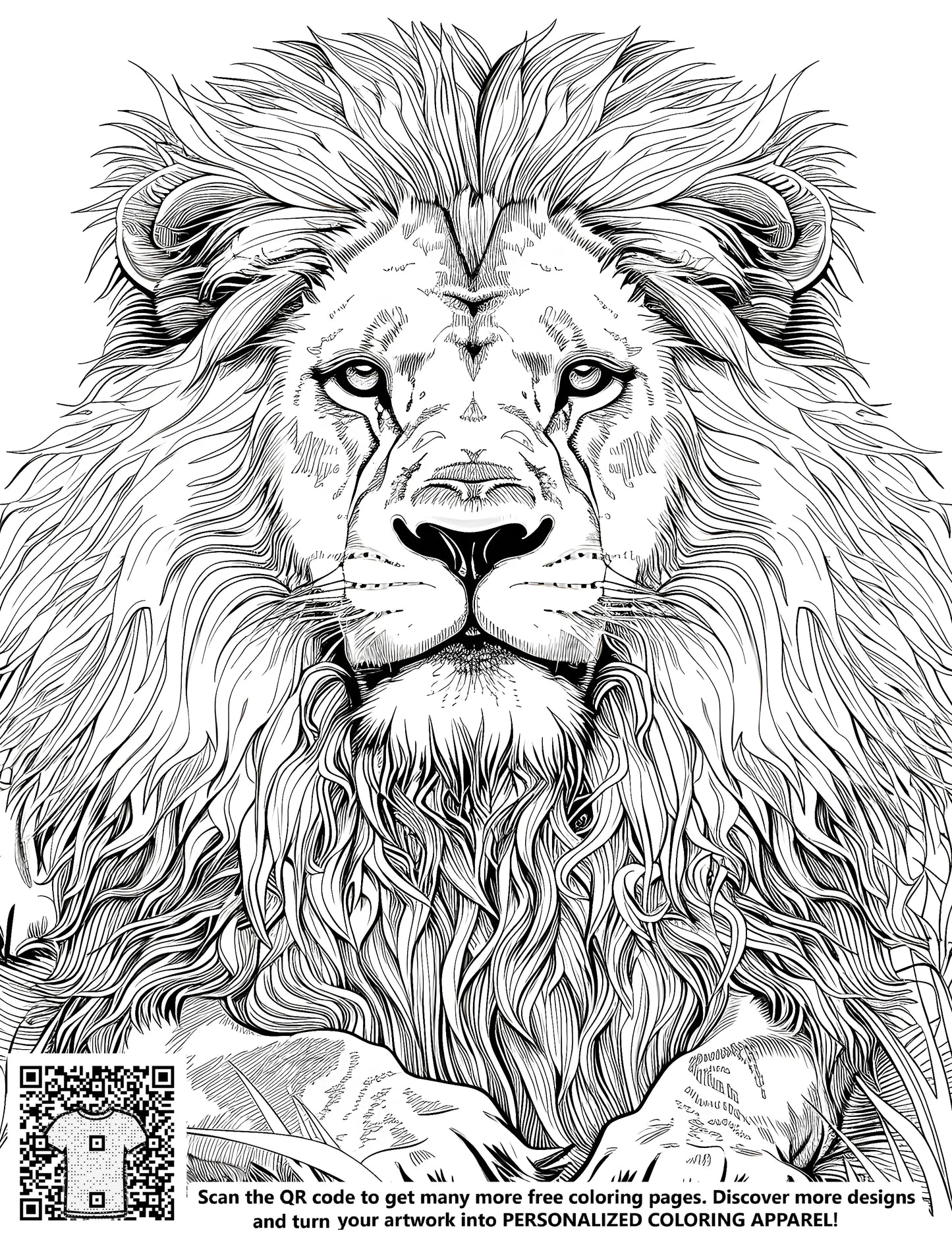 Coloring pages of majestic lions, regal kings of the jungle, featuring detailed illustrations for kids and adults alike.