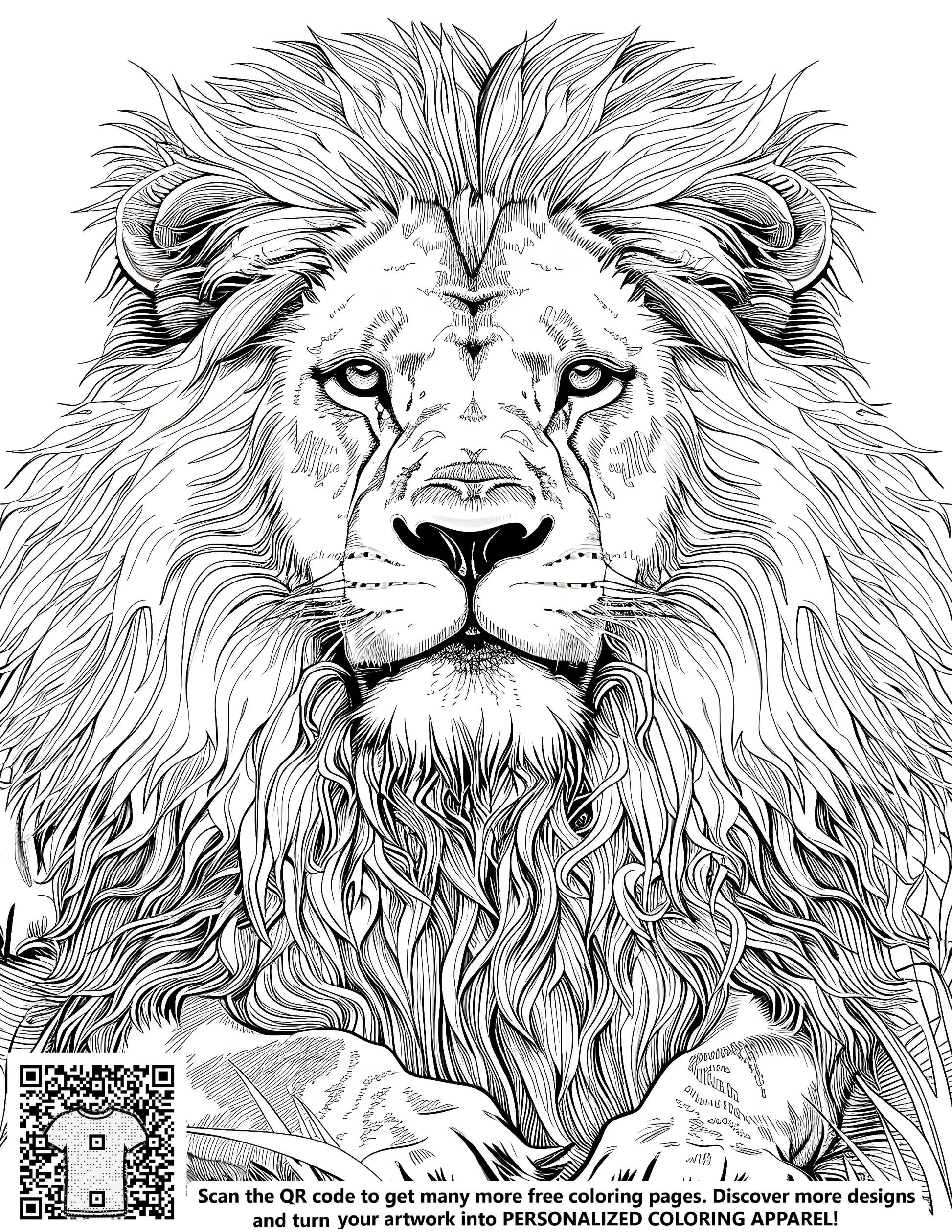 Coloring pages of majestic lions, regal kings of the jungle, featuring detailed illustrations for kids and adults alike.