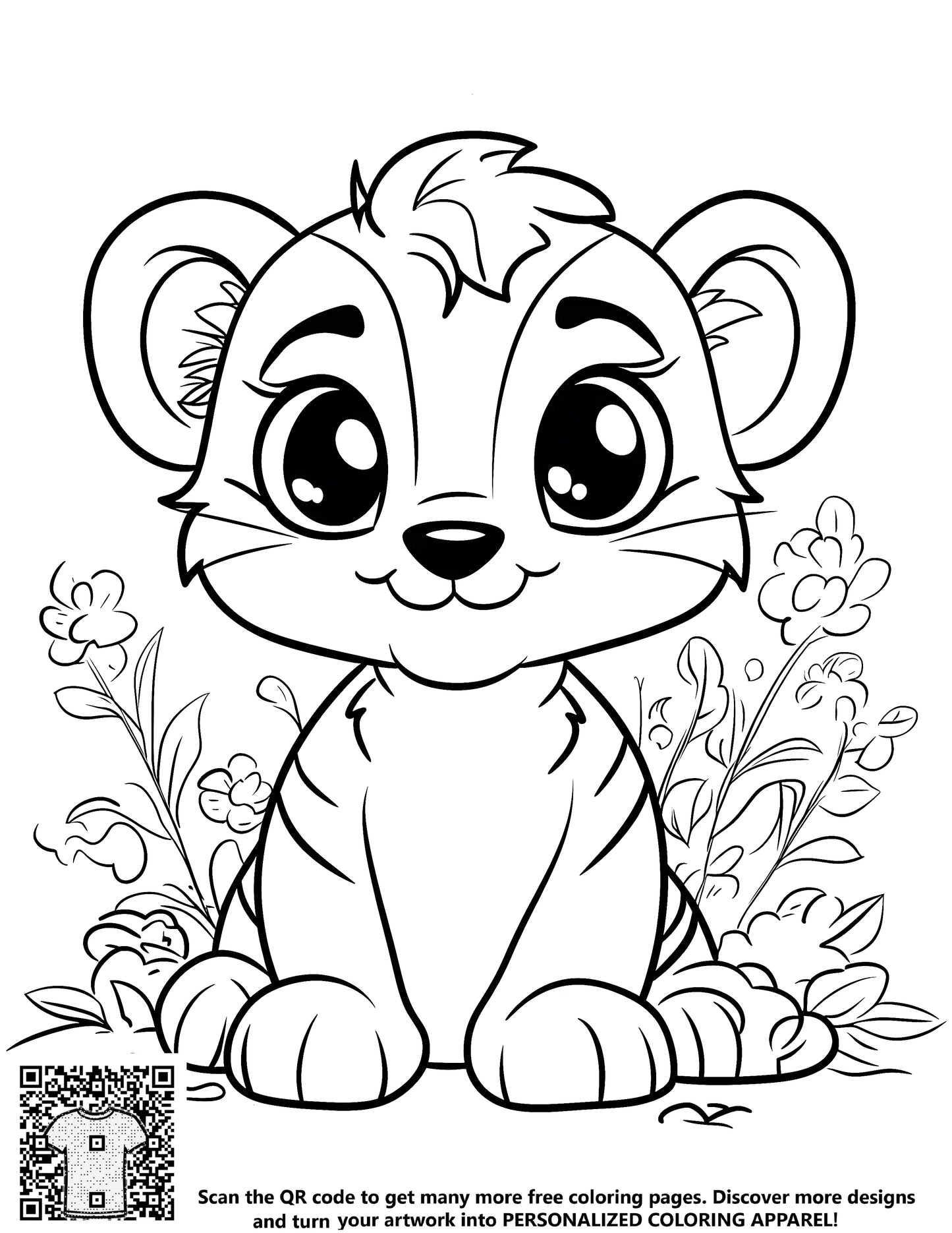 FREE Lion Cub Coloring Page - Adorable Printable Download