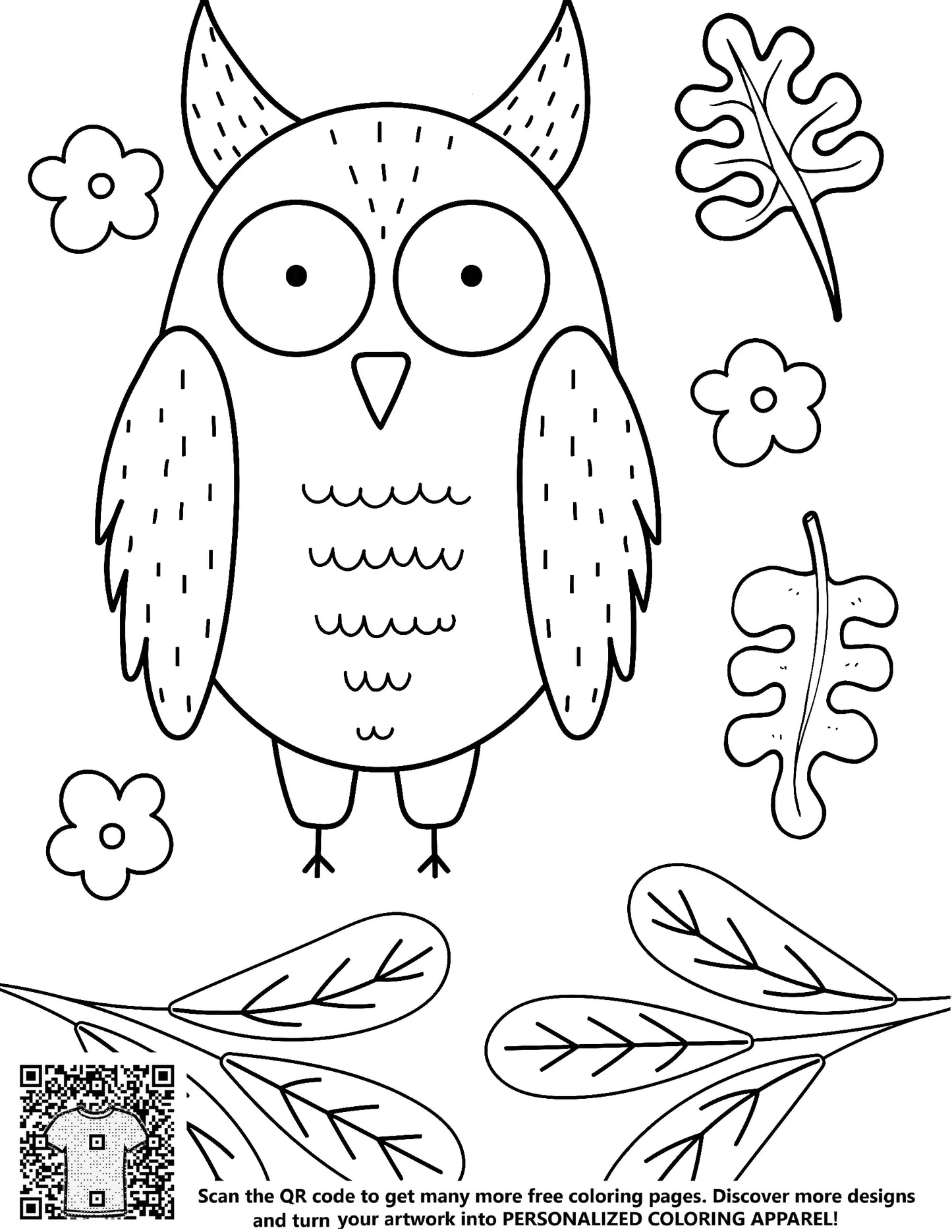 FREE Cute Owl Coloring Page - Download NOW for Coloring Enthusiasts