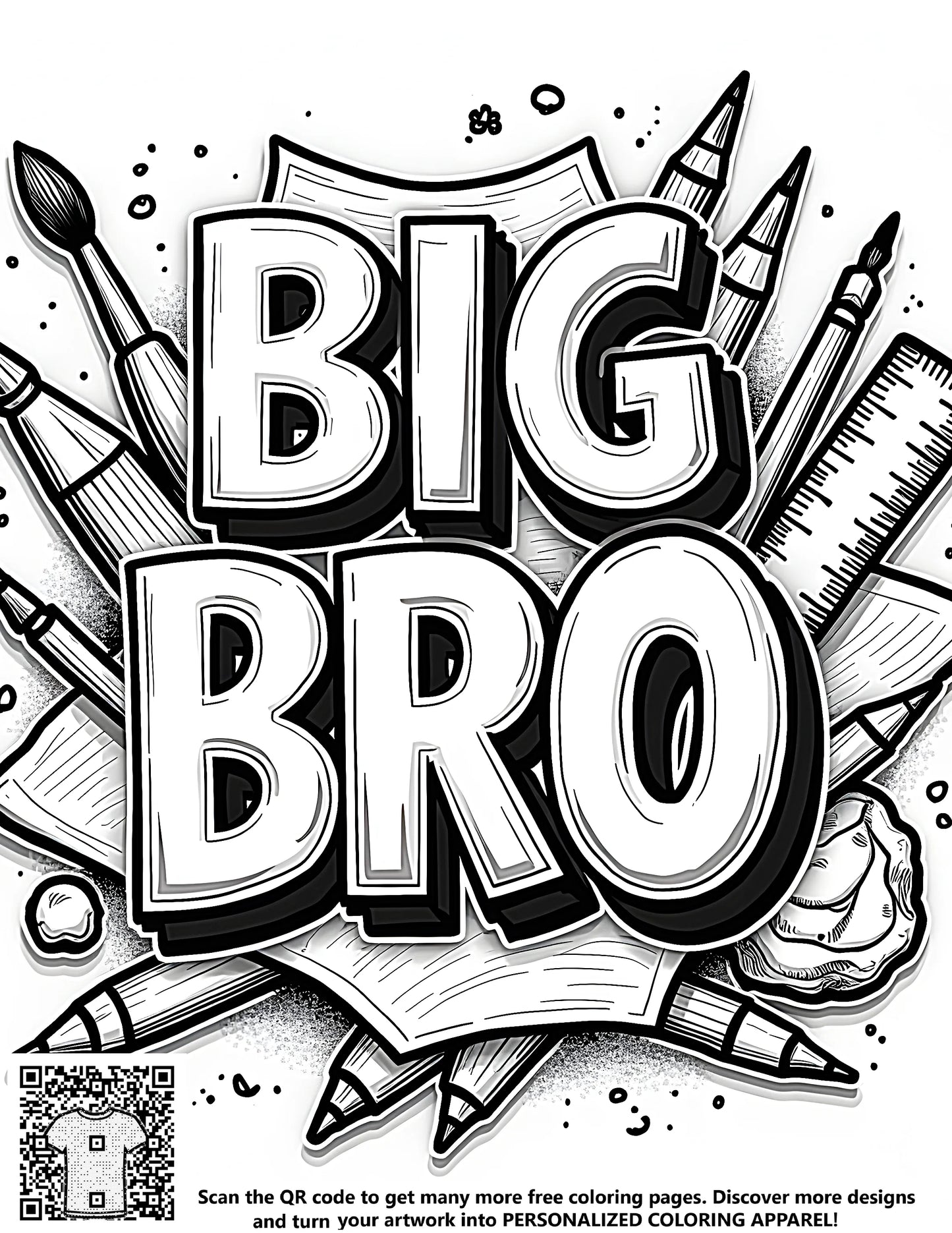 FREE Big Bro Coloring Page - Download NOW for Creative Fun