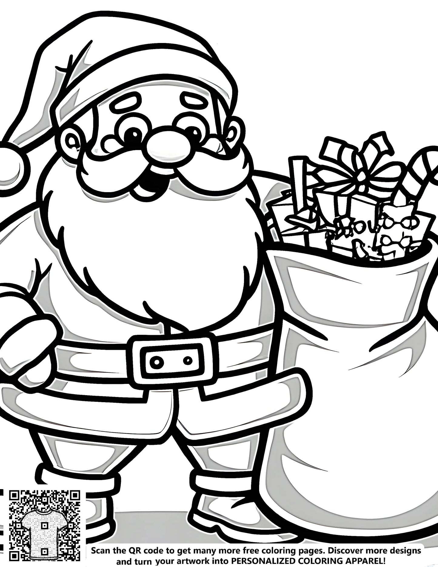 FREE Santa Claus Coloring Page - Download NOW for Christmas Cheer