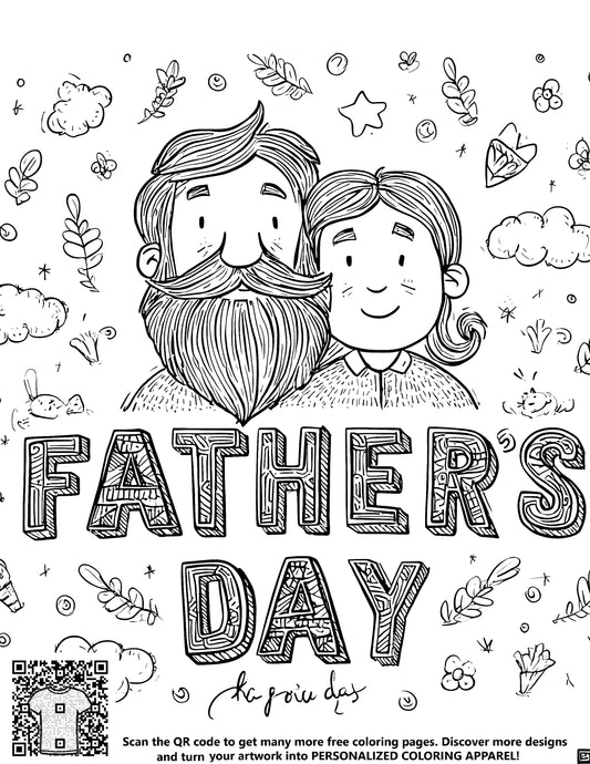 FREE Father's Day Coloring Page - Download NOW