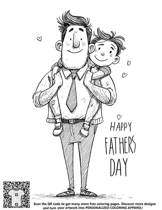 FREE Father's Day Coloring Page - Download NOW