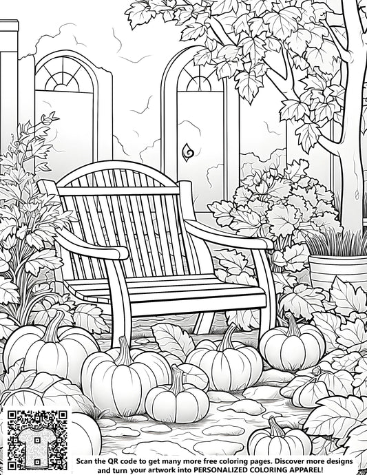 FREE Garden Scene Coloring Page - Download NOW