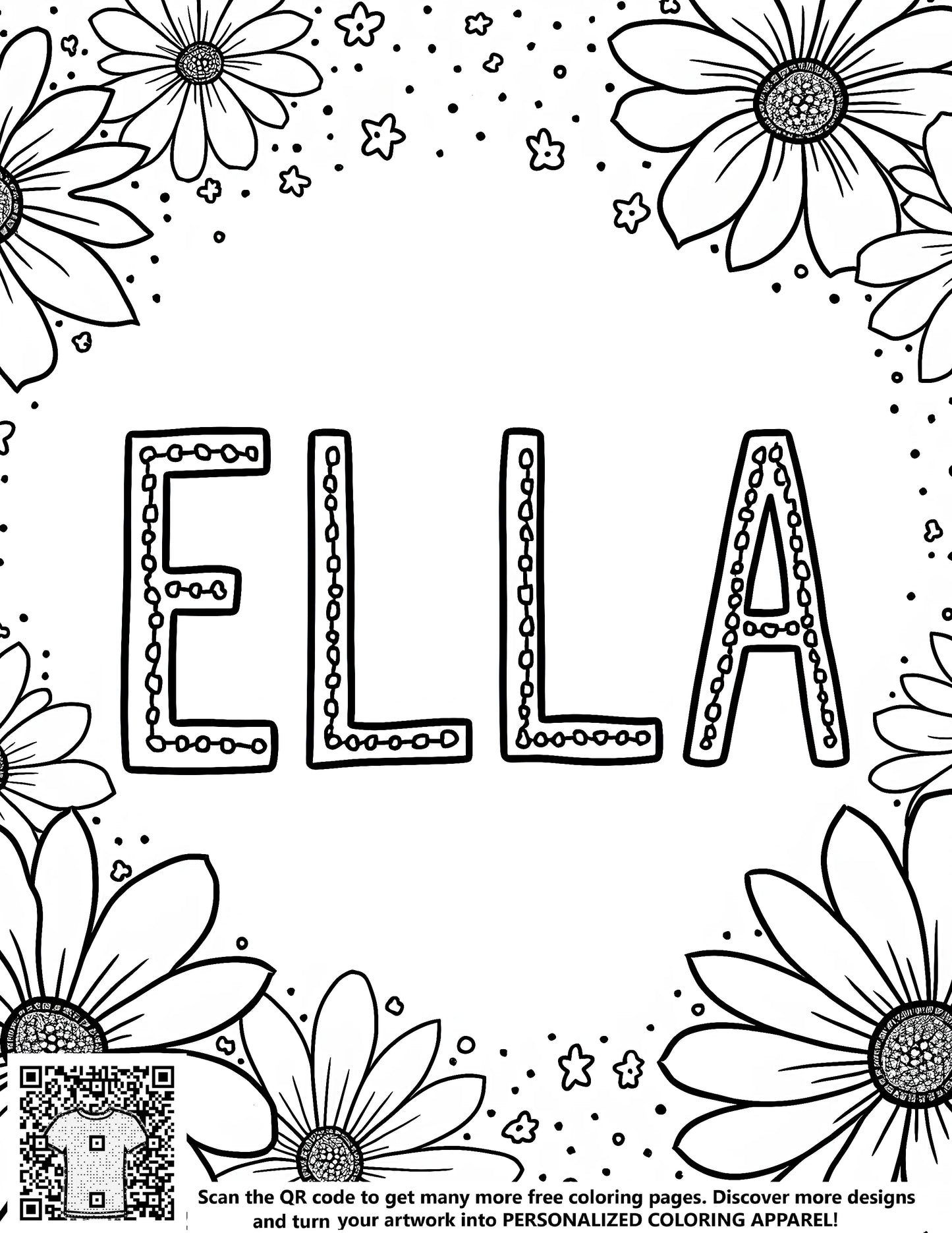 FREE Daisy Floral Coloring Page - Printable Art and Nature Design Download