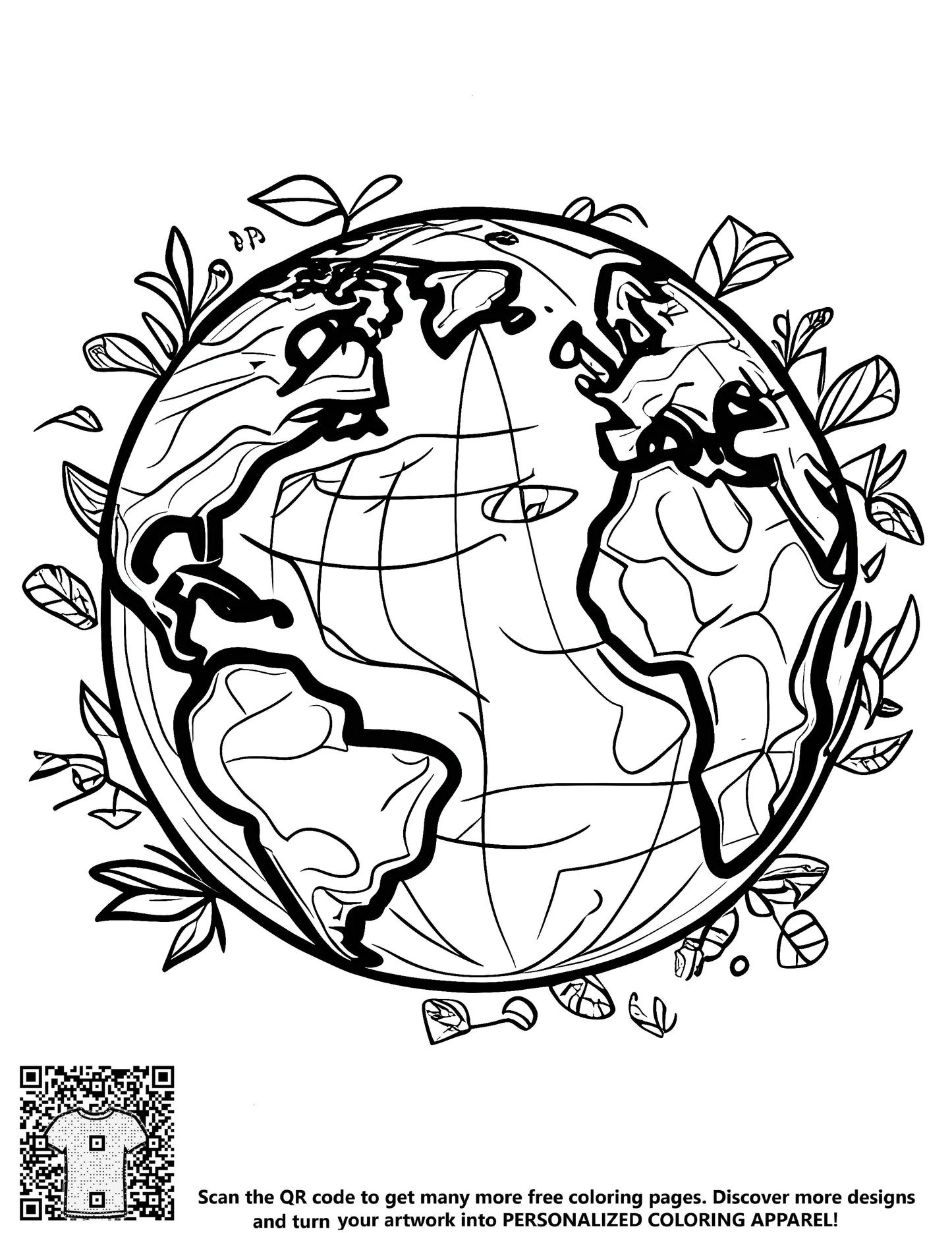 FREE Earth and Nature Coloring Page - Download NOW