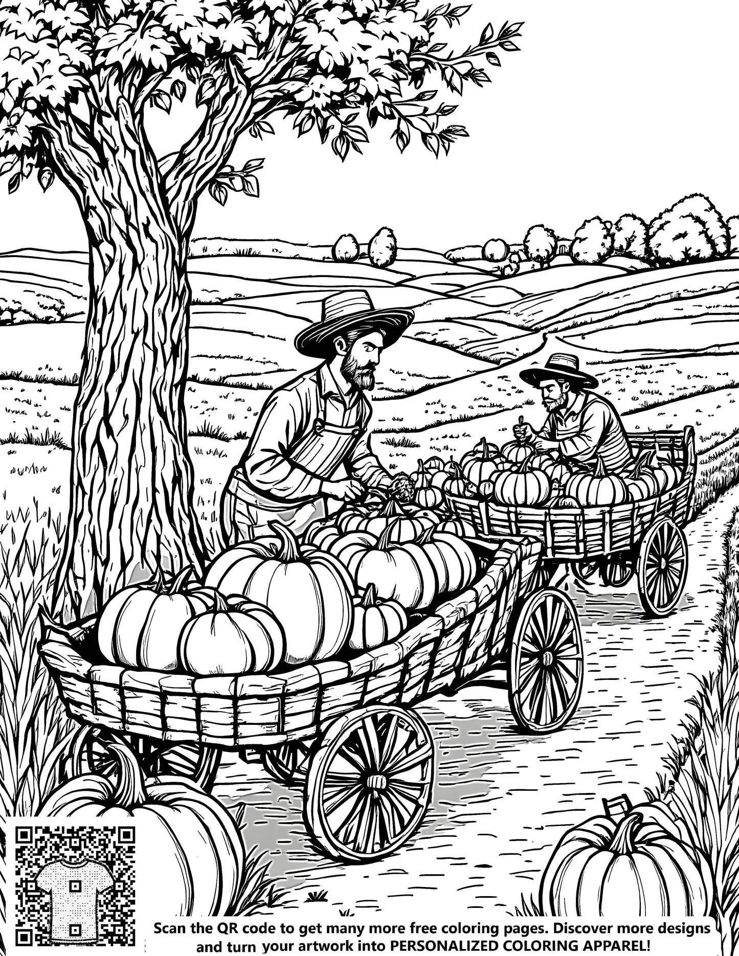FREE Harvest Season Coloring Page - Download NOW