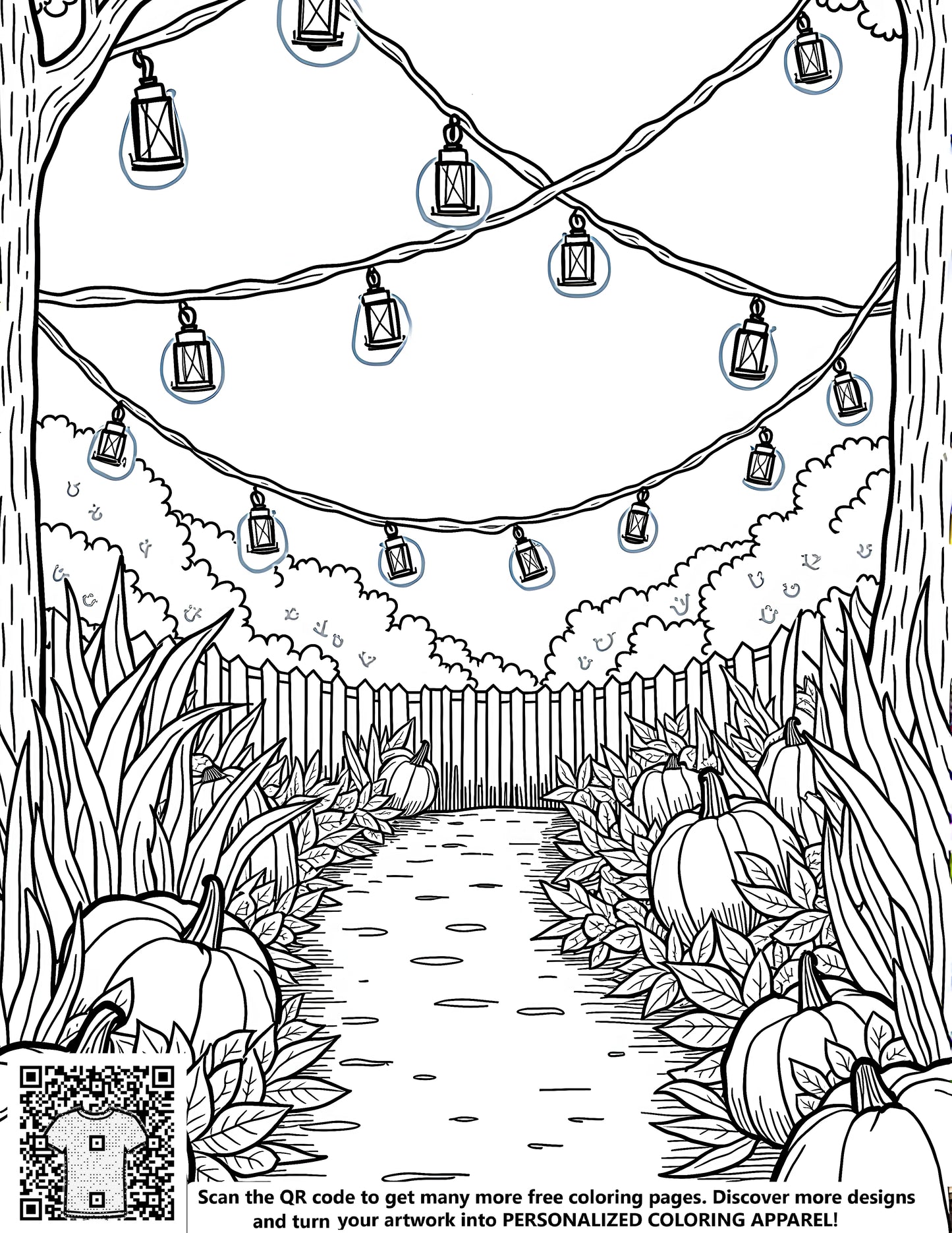 FREE Serene Garden Coloring Page - Printable Download