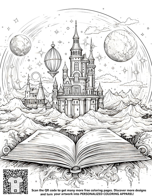 FREE Enchanted Castle Coloring Page - Printable Download