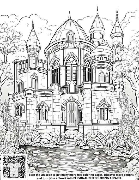 FREE Fairy Tale Castle Coloring Page - Printable Download