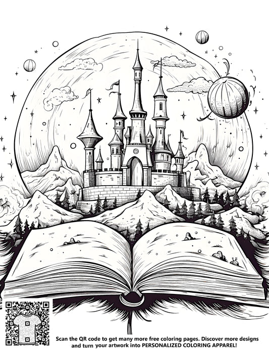 FREE Fantasy Castle Coloring Page - Download NOW