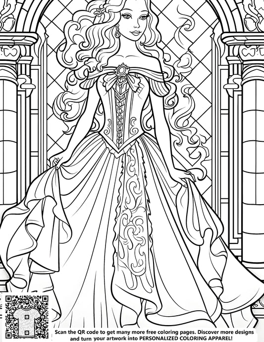 FREE Princess Coloring Page - Download NOW