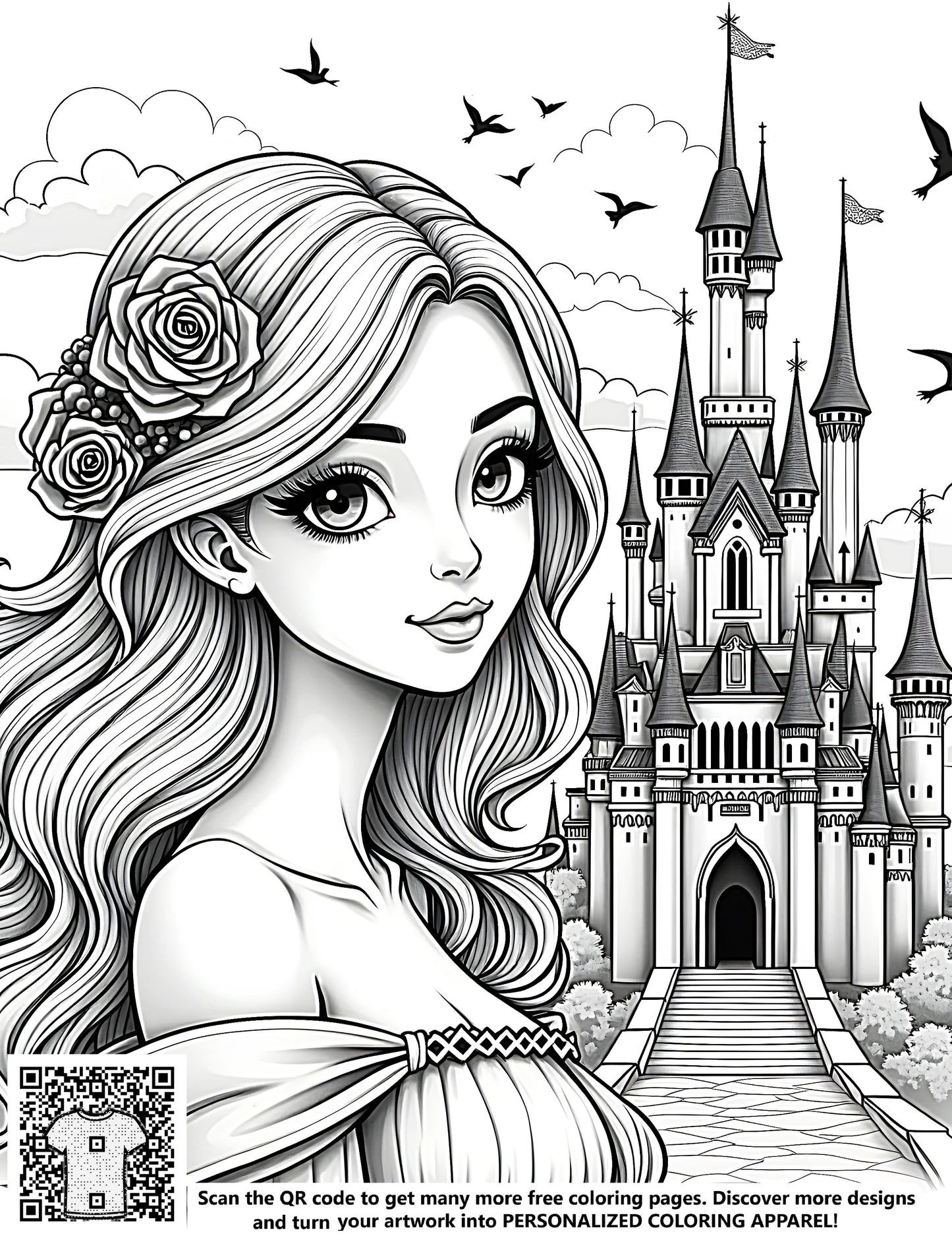 Princess Castle Royalty Fantasy Artwork