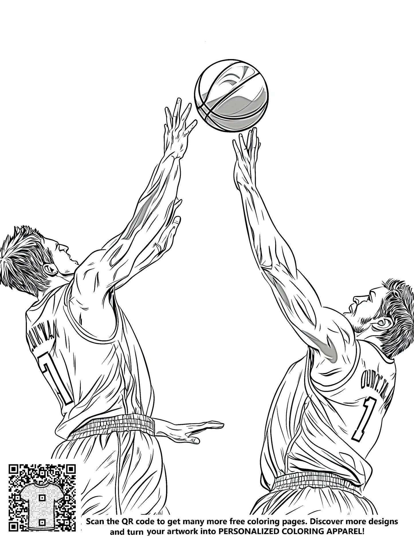 FREE Basketball Coloring Page - Download NOW