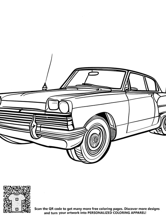 FREE Vintage Car Coloring Page - Download NOW and Enjoy Timeless Elegance