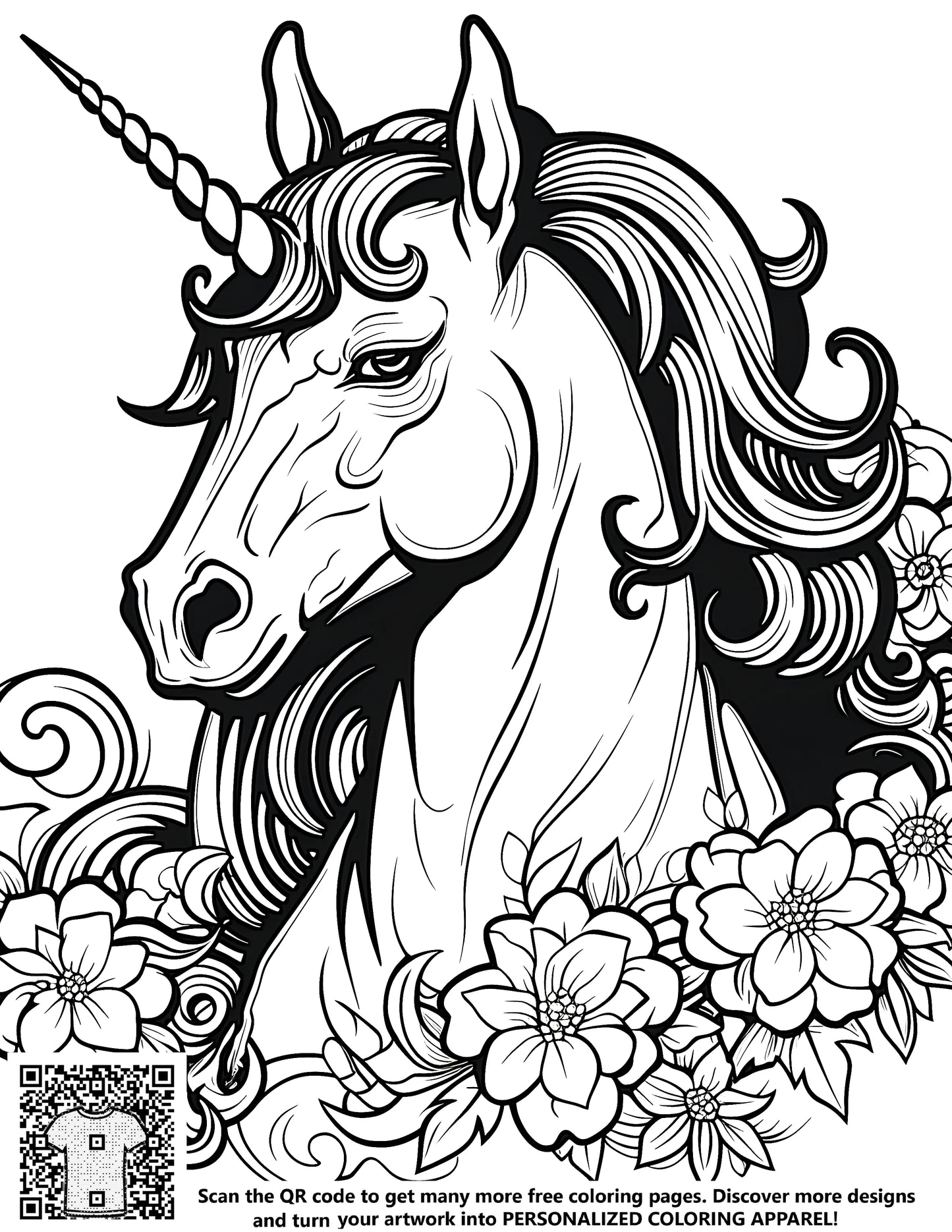 Free coloring page kit with unicorn theme and 10 fabric markers for kids crafts