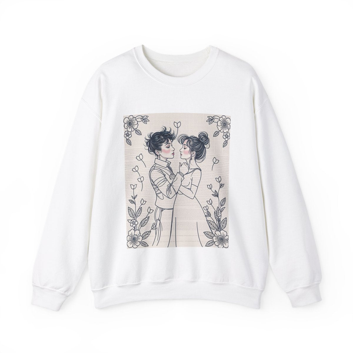Custom Adult Crewneck Sweatshirt Coloring Kit with 10 Fabric Markers