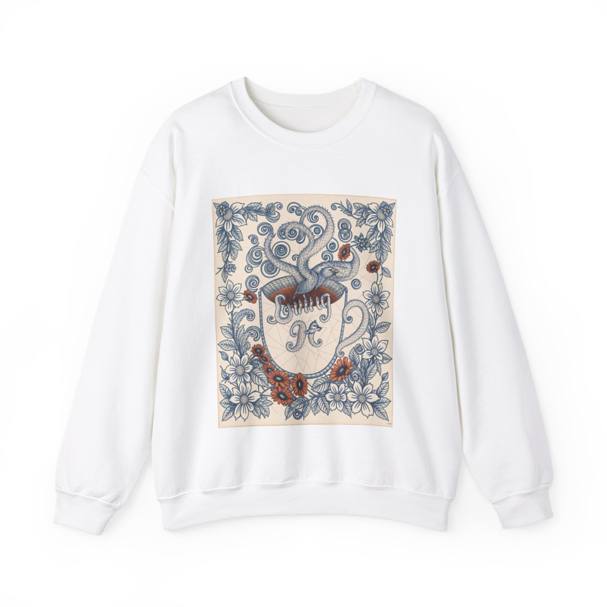 Custom Adult Crewneck Sweatshirt Coloring Kit with 10 Fabric Markers