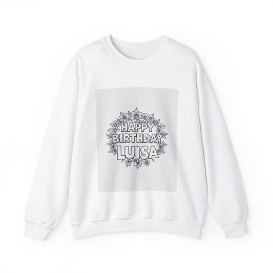 Custom Adult Crewneck Sweatshirt Coloring Kit with 10 Fabric Markers