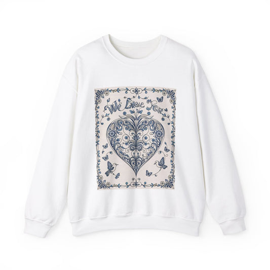 Custom Adult Crewneck Sweatshirt Coloring Kit with 10 Fabric Markers