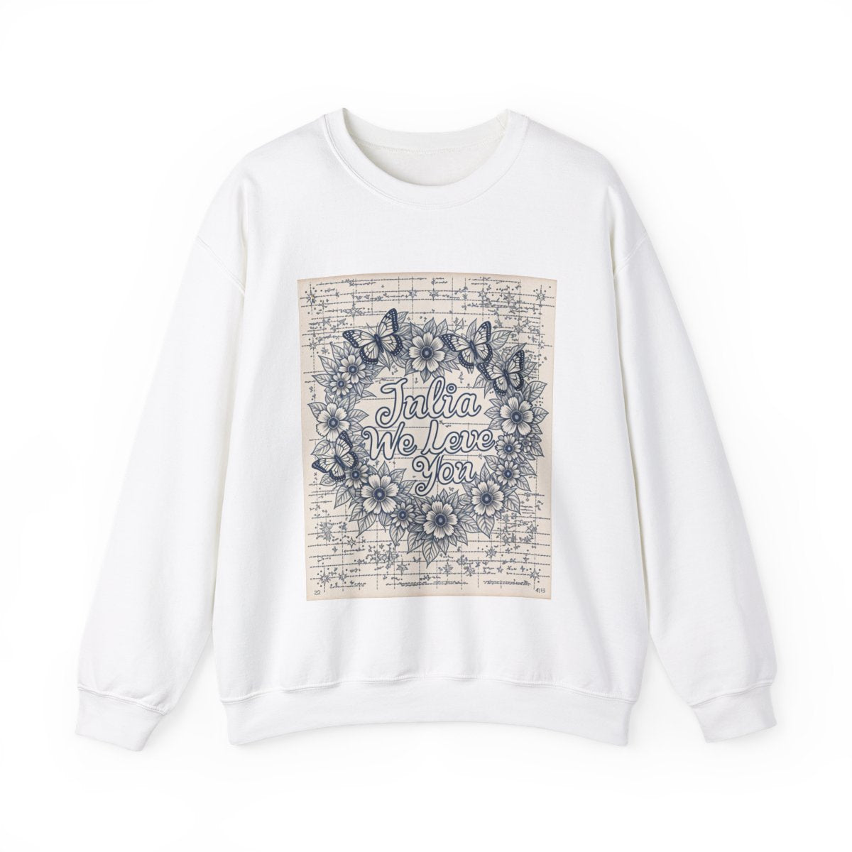 Custom Adult Crewneck Sweatshirt Coloring Kit with 10 Fabric Markers
