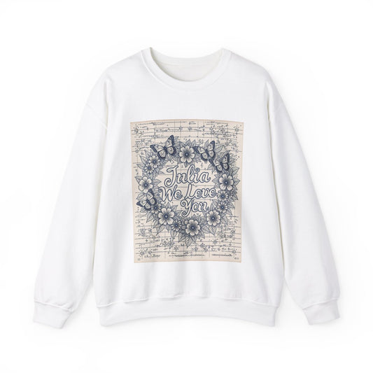 Custom Adult Crewneck Sweatshirt Coloring Kit with 10 Fabric Markers