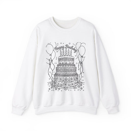 Custom Adult Crewneck Sweatshirt Coloring Kit with 10 Fabric Markers
