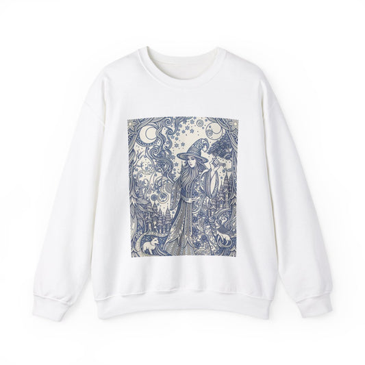 Custom Adult Crewneck Sweatshirt Coloring Kit with 10 Fabric Markers
