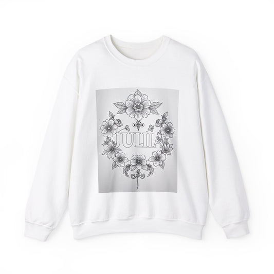 Custom Adult Crewneck Sweatshirt Coloring Kit with 10 Fabric Markers