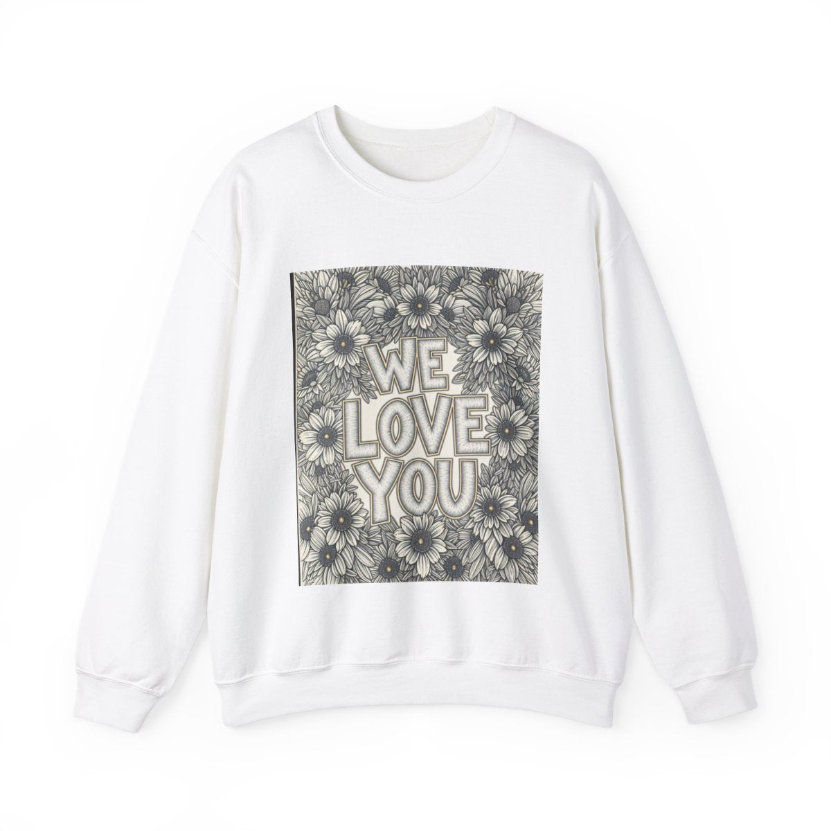 Custom Adult Crewneck Sweatshirt Coloring Kit with 10 Fabric Markers