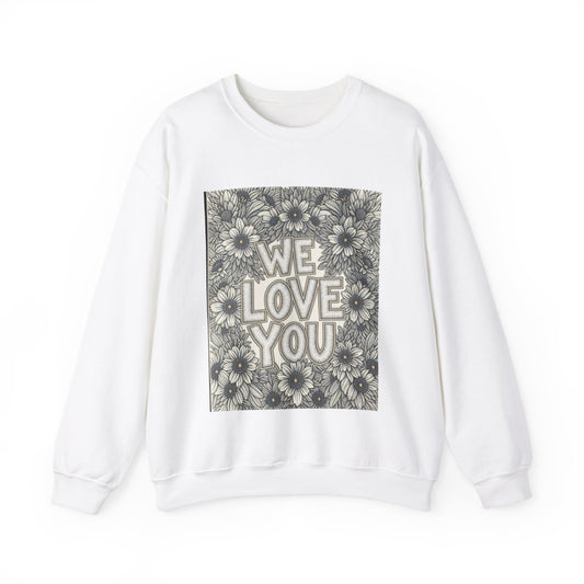 Custom Adult Crewneck Sweatshirt Coloring Kit with 10 Fabric Markers