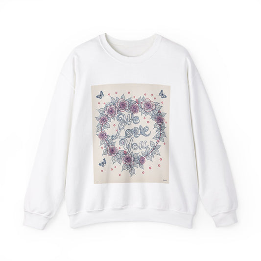 Custom Adult Crewneck Sweatshirt Coloring Kit with 10 Fabric Markers