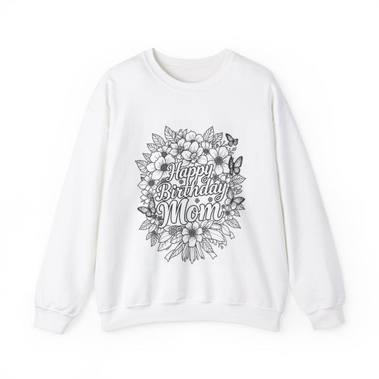 Custom Adult Crewneck Sweatshirt Coloring Kit with 10 Fabric Markers