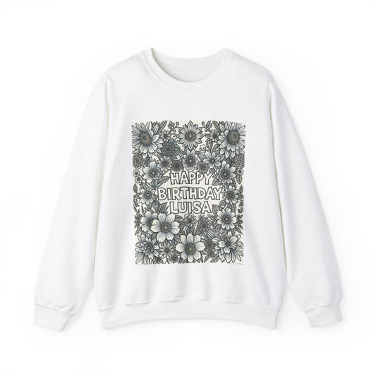 Custom Adult Crewneck Sweatshirt Coloring Kit with 10 Fabric Markers