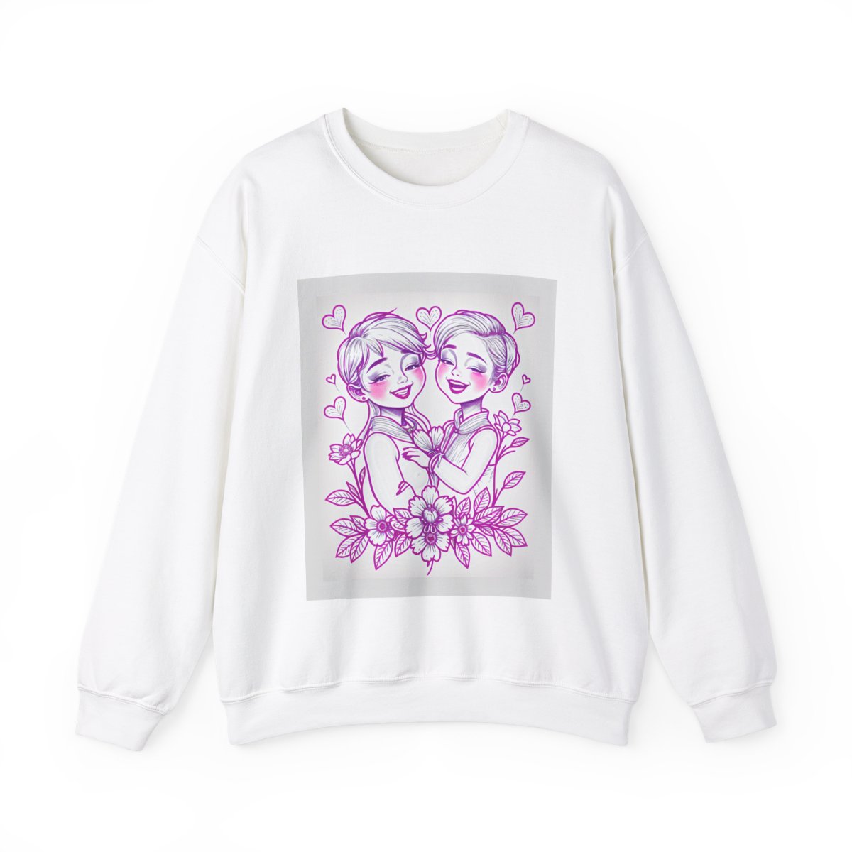 Custom Adult Crewneck Sweatshirt Coloring Kit with 10 Fabric Markers