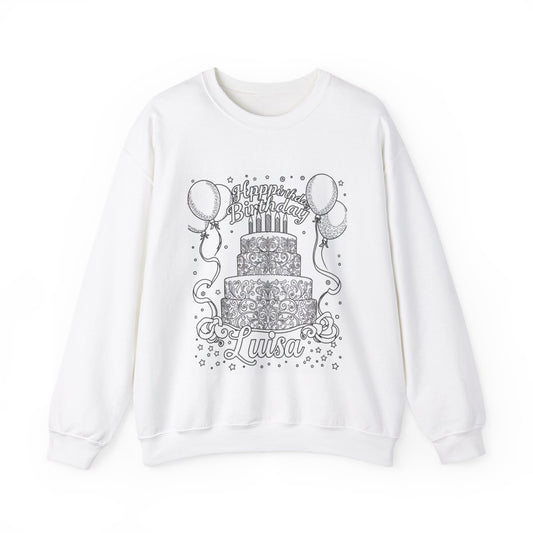 Custom Adult Crewneck Sweatshirt Coloring Kit with 10 Fabric Markers
