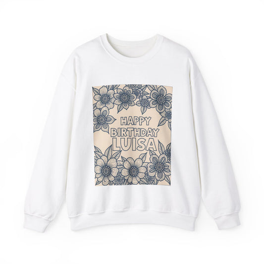 Custom Adult Crewneck Sweatshirt Coloring Kit with 10 Fabric Markers