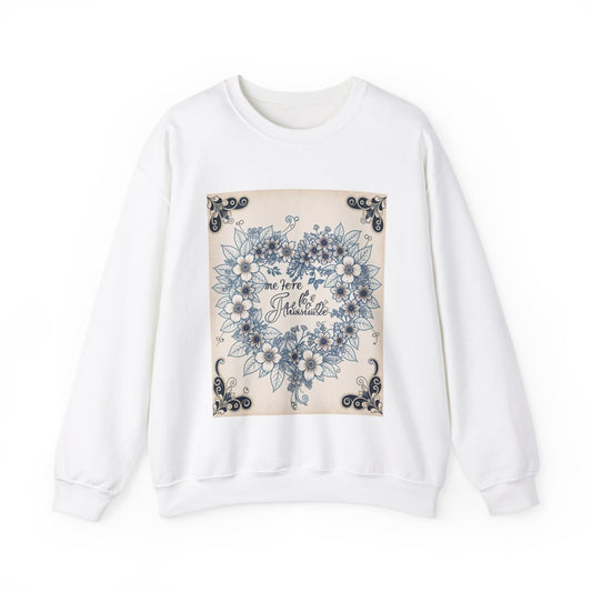 Custom Adult Crewneck Sweatshirt Coloring Kit with 10 Fabric Markers