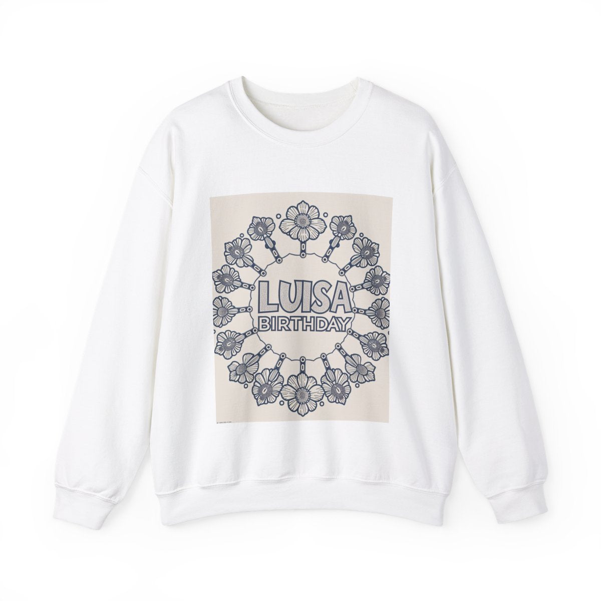 Custom Adult Crewneck Sweatshirt Coloring Kit with 10 Fabric Markers