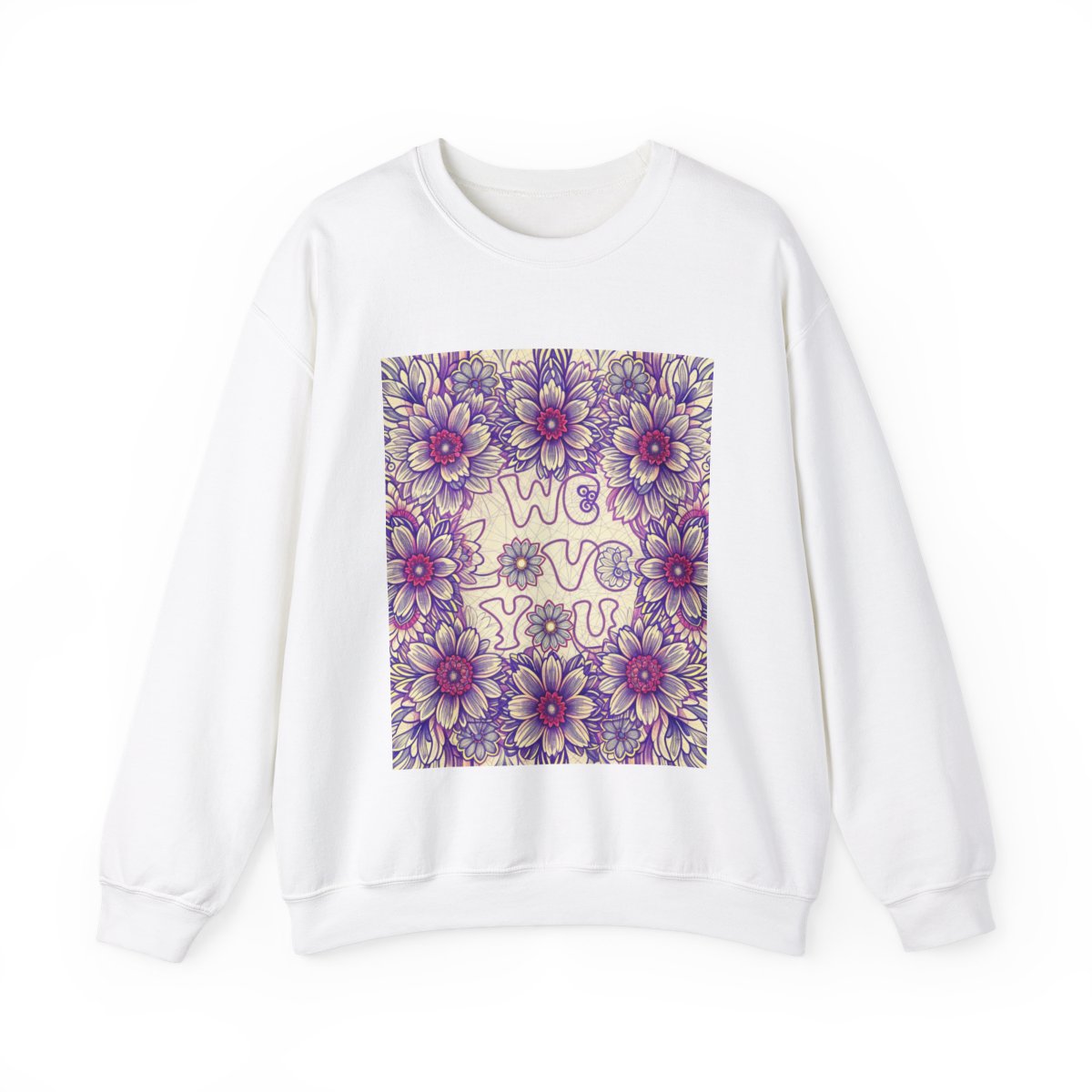 Custom Adult Crewneck Sweatshirt Coloring Kit with 10 Fabric Markers