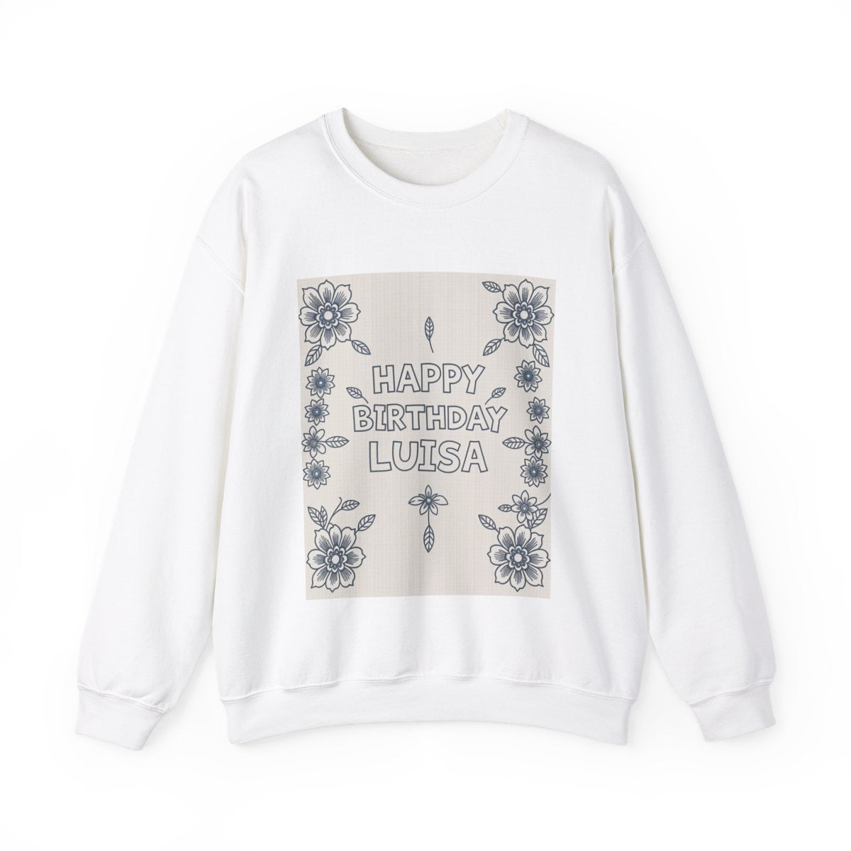 Custom Adult Crewneck Sweatshirt Coloring Kit with 10 Fabric Markers
