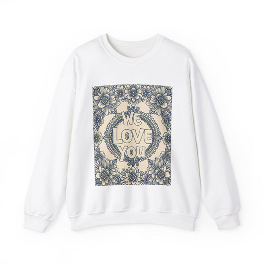 Custom Adult Crewneck Sweatshirt Coloring Kit with 10 Fabric Markers
