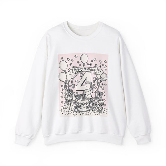Custom Adult Crewneck Sweatshirt Coloring Kit with 10 Fabric Markers