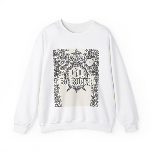 Custom Adult Crewneck Sweatshirt Coloring Kit with 10 Fabric Markers